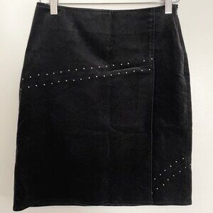 Vintage Esprit Faux-Wrap Mini Skirt